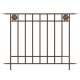  Panacea Rosette Fence Section 121 x 92cm (Rust) 