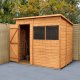 Forest Garden 7x5 Pent Shiplap Dipped Wooden Garden Shed (Installation Included)