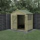 Forest Garden Beckwood Shiplap Pressure Treated 7x5 Apex Shed with Double Door (Installation Included)