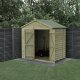 Forest Garden Beckwood Shiplap Pressure Treated 7x5 Apex Shed with Double Door (No Window)