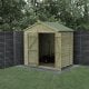 Forest Garden Beckwood Shiplap Pressure Treated 7x5 Apex Shed with Double Door (No Window / Installation Included)