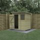 Forest Garden Beckwood Shiplap Pressure Treated 6x4 Pent Shed 