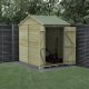 Forest Garden Beckwood Shiplap Pressure Treated 5x7 Reverse Apex Shed with Double Door (No Window / Installation Included)