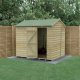Forest Garden Beckwood Shiplap Pressure Treated 8x6 Reverse Apex Shed (No Window)