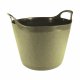 Town & Country 15L Round Plastic Flexi-Tub (Olive)