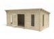 Forest Garden Arley 6.0m x 3.0m Pent Double Glazed Log Cabin (24kg Polyester Felt With Underlay / Installation Included)