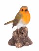 Vivid Arts Singing Robin on Stump (Size F)