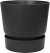 Elho 16cm Greenville Round Pot (Living Black)