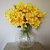 Leaf Design 12 x 60cm Artificial Lily Stem Yellow (144 Flowers)