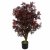 Leaf Design 120cm Red Aralia Artificial UV Resistant Outdoor Tree