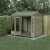 Forest Garden 8x6 4LIFE Reverse Apex Summerhouse with Double Door (Installation Included)