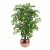 Leaf Design 90cm Artificial Ficus Tree / Plant Copper Metal Planter