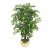 Leaf Design 90cm Artificial Ficus Tree / Plant Gold Metal Planter