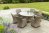 Willow Grand Rattan 6 Seat Oval Dining Set by Alexander Rose (Fawn/Truffle)