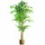 Leaf Design 150cm (5ft) Natural Look Artificial Bamboo Plants Trees (XL with Gold Metal Planter)