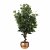 Leaf Design 110cm Artificial Evergreen Ficus Tree Copper Curve Planter