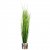Leaf Design 130cm Artificial Onion Grass Plant with Silver Metal Plater