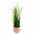 Leaf Design 60cm Artificial Grass Plant With Peach Dusty Pink Ceramic Planter