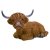 Vivid Arts Real Life Laying Highland Cattle - Size B