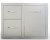 Sunstone Outdoor Kitchen Double Drawer and Trash Combo 36