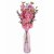 Leaf Design 100cm Artificial Pink Blossom and Berries Glass Vase