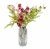 Leaf Design 65cm Artificial Mixed Wild Orchid and Ferns Glass Vase