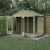 Forest Garden 8x6 Beckwood Apex Summerhouse with Double Door (Installation Included)