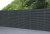 Forest Garden Contemporary Double Slatted Fence Panel - Anthracite Grey 1.8m x 1.8m