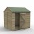 Forest Garden 8x6 4Life Overlap Pressure Treated Reverse Apex Shed (No Window)