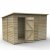 Forest Garden 10x6 4Life Overlap Pressure Treated Pent Shed (No Window / Installation Included)
