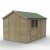Timberdale 12x8 Tongue and Groove Pressure Treated Reverse Apex Combo Wooden Garden Shed (Installation Included)