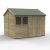 Timberdale 10x8 Tongue and Groove Pressure Treated Reverse Apex Double Door Wooden Garden Shed