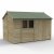 Timberdale 12x8 Tongue and Groove Pressure Treated Reverse Apex Double Door Wooden Garden Shed