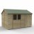 Timberdale 12x8 Tongue and Groove Pressure Treated Reverse Apex Wooden Garden Shed (Installation Included)