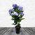 Leaf Design Artificial Hydrangea Flowering Plant Blue