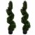 Leaf Design 120cm Pair of Spiral Cedar Tree Artificial Topiary