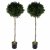 Leaf Design 140cm Pair of Buxus Ball Artificial UV Resistant Tree (Outdoor Topiary)