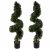 Leaf Design 120cm Pair of Spiral Buxus Artificial UV Resistant Tree (Outdoor Topiary) 