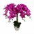Leaf Design 85cm Artificial Deluxe Bush Orchid (Dark Pink)