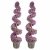 Leaf Design 120cm Pair of Artificial Purple Large Leaf Spiral Topiary Trees with Decorative Planters