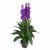 Leaf Design 100cm Artificial Cymbidium Orchid Plant - XL - Purple Flowers
