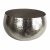 Leaf Design XL Metal Bowl 32 x 20cm Hammered Silver Colour (Straight Edge)