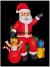 Premier 2.4m Inflatable Santa Christmas Scene with Presents 
