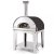 Fontana Marinara Anthracite Wood Pizza Oven With Trolley