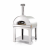 Fontana Marinara Stainless Steel Wood Pizza Oven With Trolley