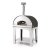 Fontana Mangiafuoco Anthracite Wood Pizza Oven With Trolley