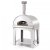 Fontana Mangiafuoco Stainless Steel Wood Pizza Oven With Trolley