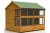 Forest Garden 8x6 Apex Shiplap Dipped Wooden Potting Shed (Installation Included)