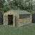 Forest Garden Beckwood Shiplap Pressure Treated 10x15 Apex Shed with Double Door (Installation Included)