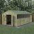 Forest Garden Beckwood Shiplap Pressure Treated 10x20 Apex Shed with Double Door (Installation Included)